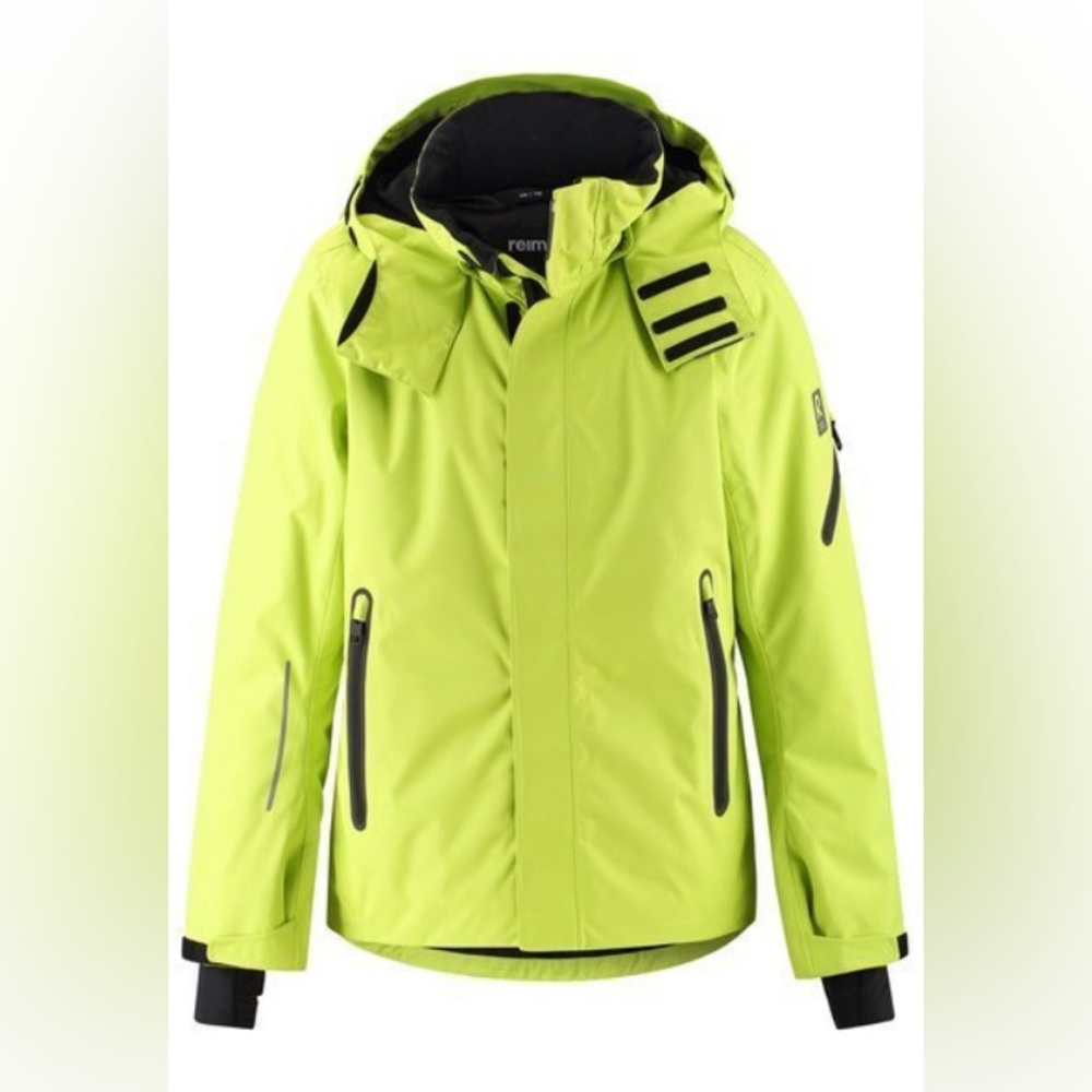 Reima reimatec winter ski snowboard jacket in lime green